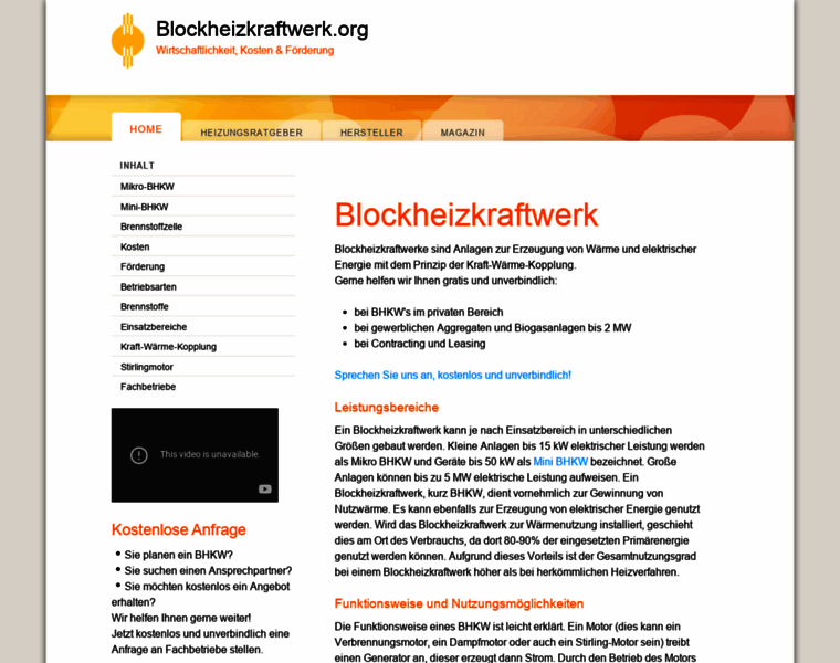 Blockheizkraftwerk.org thumbnail