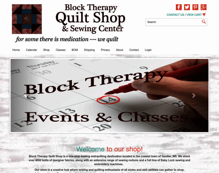 Blocktherapyquiltshop.com thumbnail