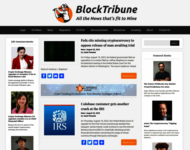 Blocktribune.com thumbnail