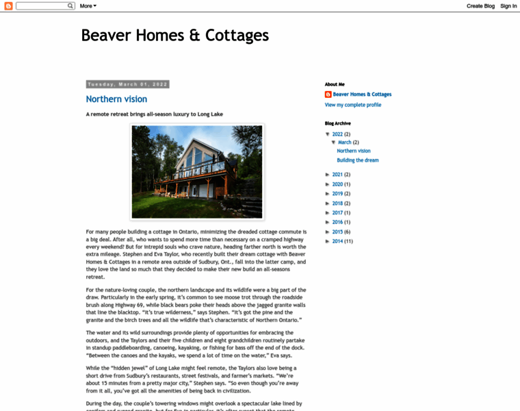 Blog.beaverhomesandcottages.ca thumbnail