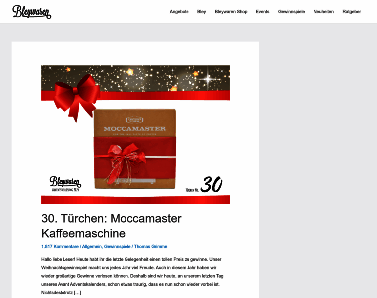 Blog.bleywaren.de thumbnail