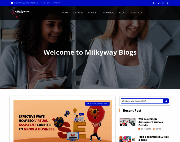 Blog.milkywayinfotech.in thumbnail
