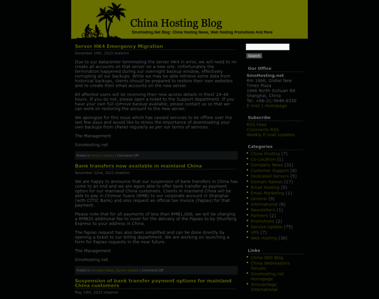 Blog.sinohosting.net thumbnail