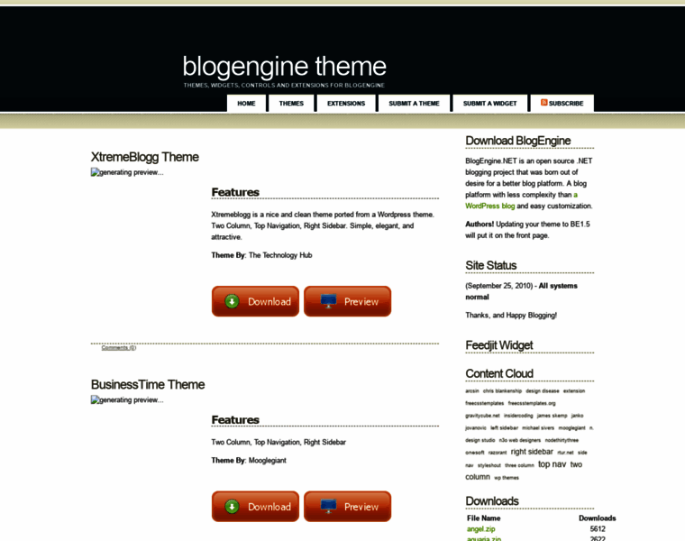 Blogenginetheme.com thumbnail