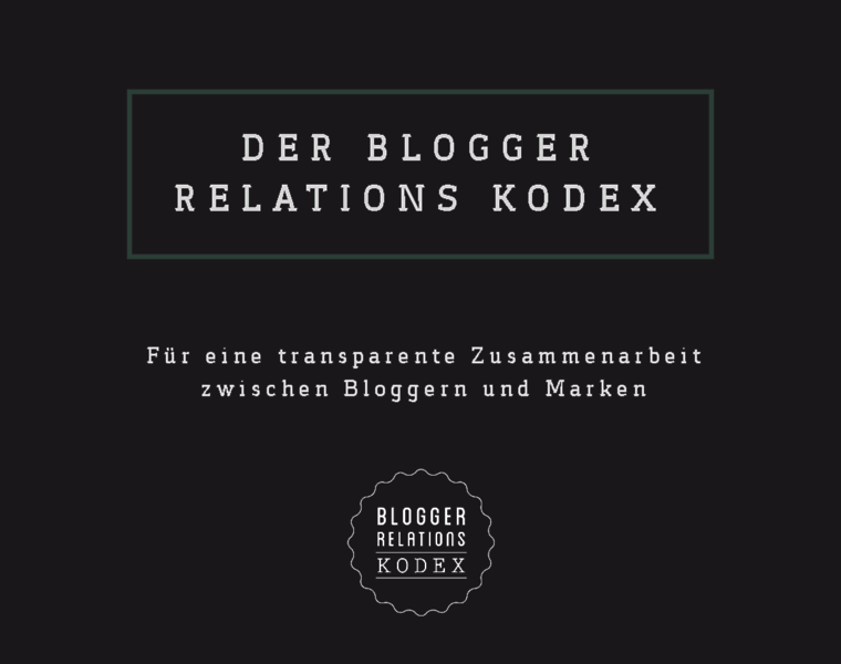Bloggerrelationskodex.de thumbnail
