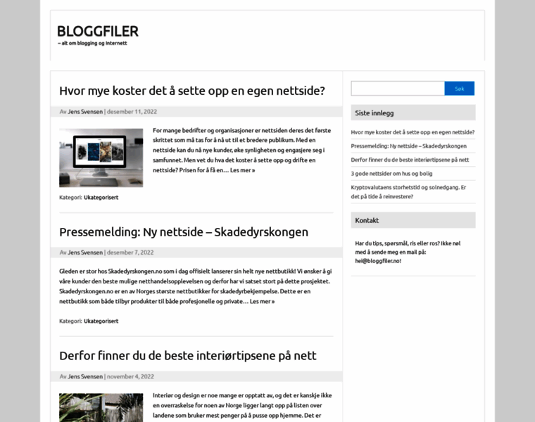 Bloggfiler.no thumbnail