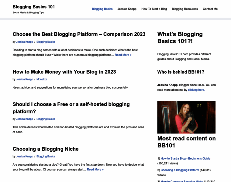 Bloggingbasics101.com thumbnail