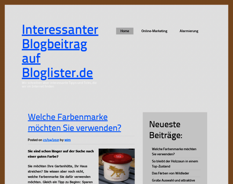 Bloglister.de thumbnail