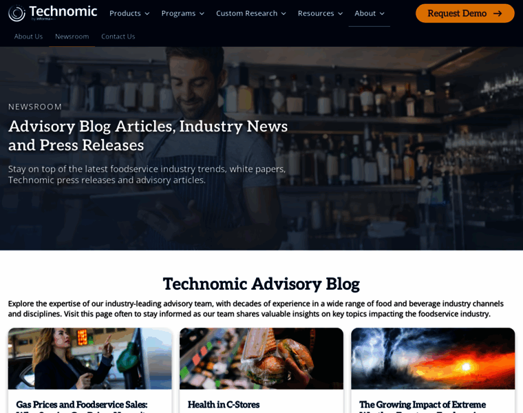 blogs.technomic.com at WI. Newsroom | Technomic