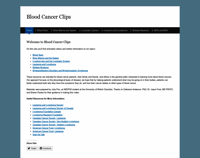 Bloodcancerclips.wordpress.com thumbnail