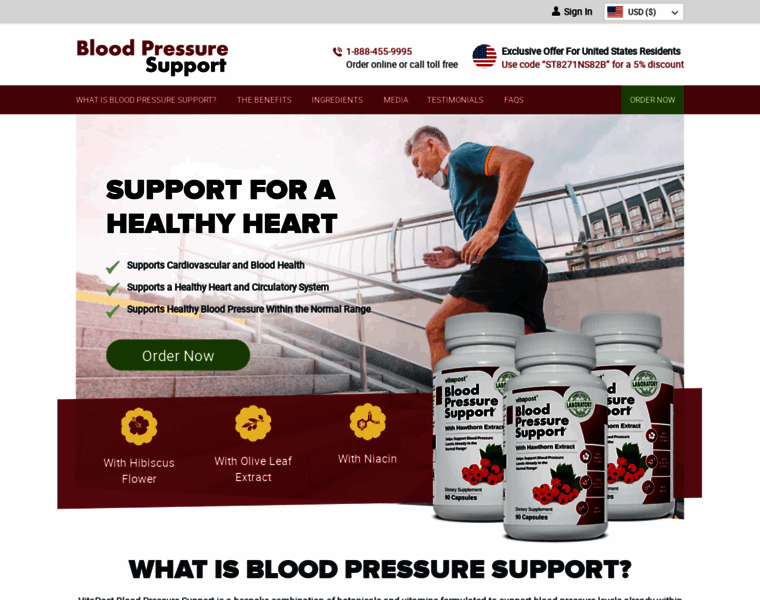 Bloodpressuresupport.net thumbnail