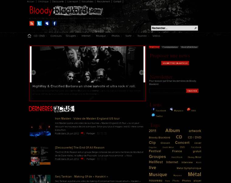 Bloody-blackbird.com thumbnail