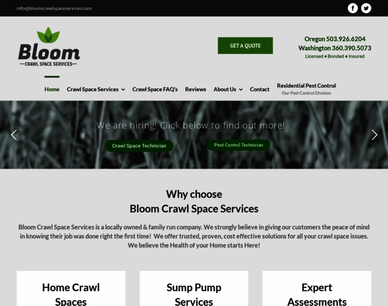 Bloomcrawlspaceservices.com thumbnail
