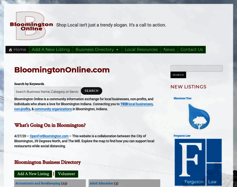 Bloomingtononline.net thumbnail