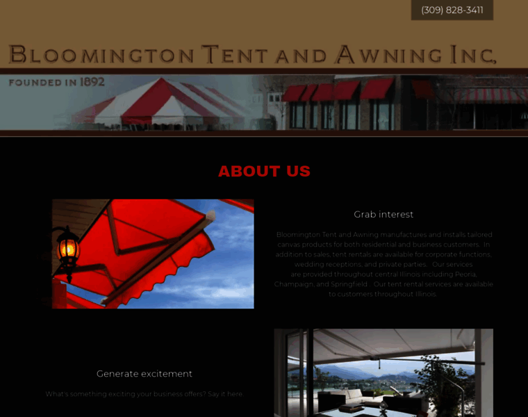 Bloomingtontent-awning.com thumbnail