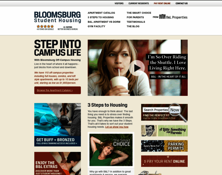 Bloomsburgstudenthousing.com thumbnail