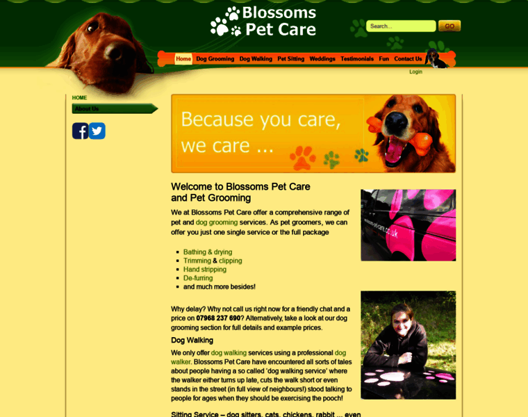 Blossoms-pet-care.co.uk thumbnail
