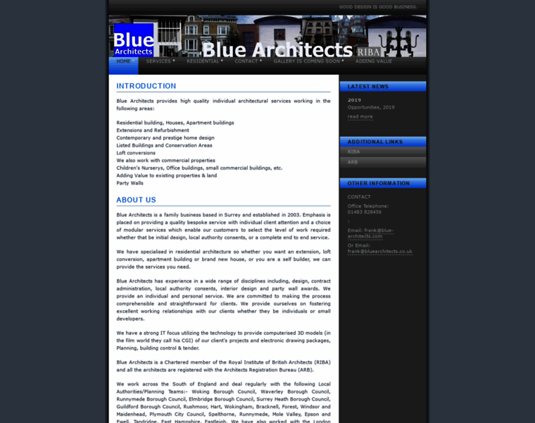 Blue-architects.com thumbnail