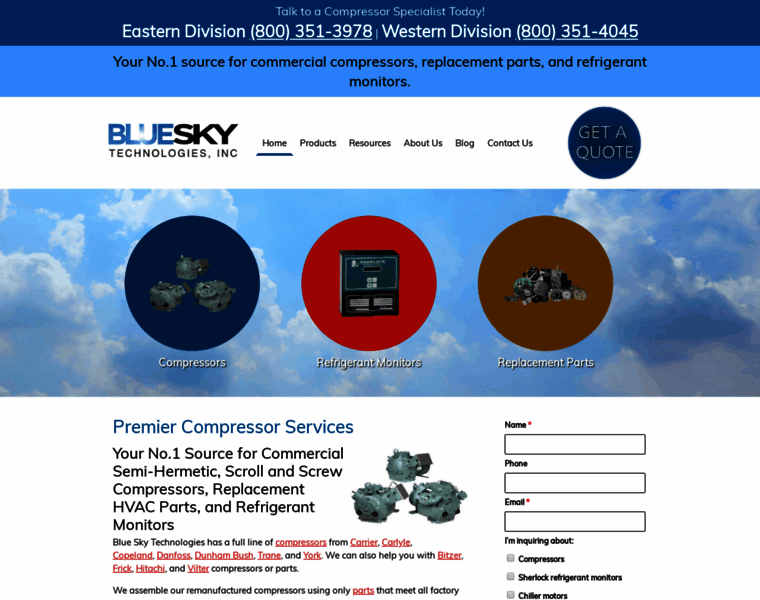 Blue-sky-technologies.com thumbnail