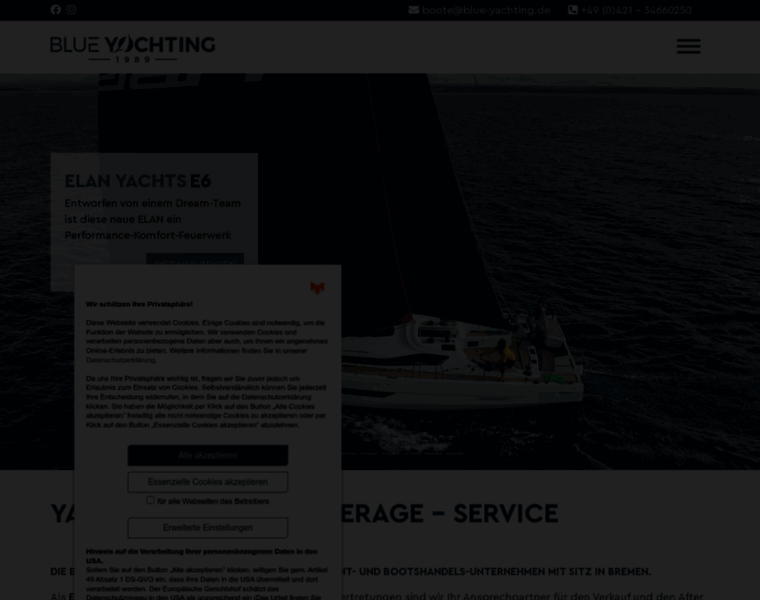 Blue-yachting.de thumbnail