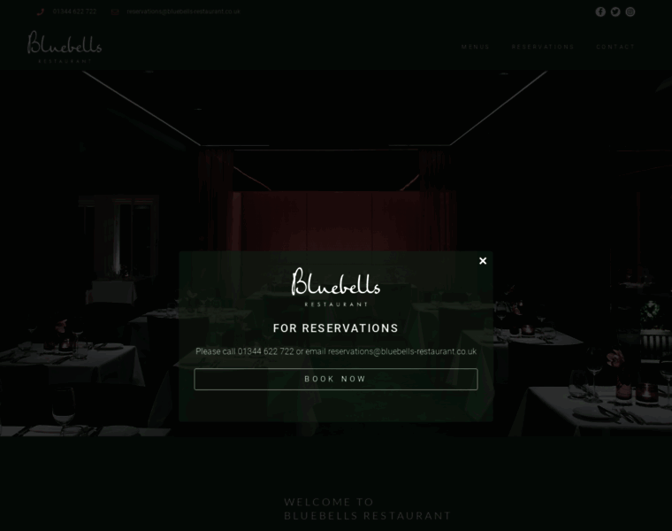 Bluebells-restaurant.co.uk thumbnail