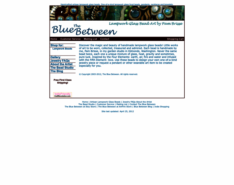 Bluebetween.com thumbnail