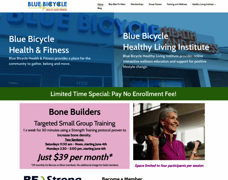 Bluebikefitness.com thumbnail