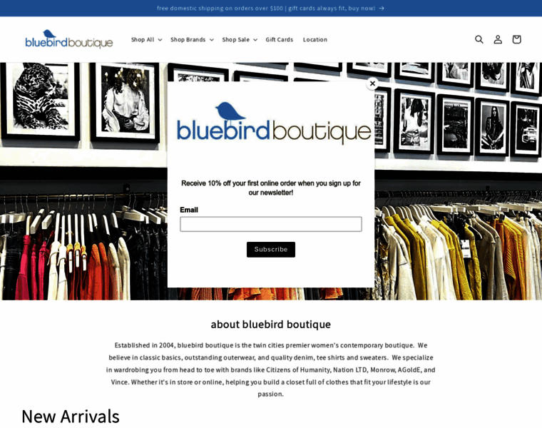 Bluebirdboutique.com thumbnail