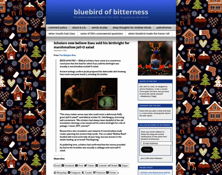 Bluebirdofbitterness.com thumbnail