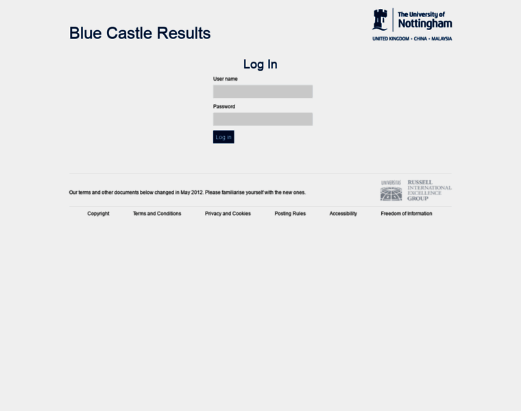 Bluecastle-my-results.nottingham.ac.uk thumbnail