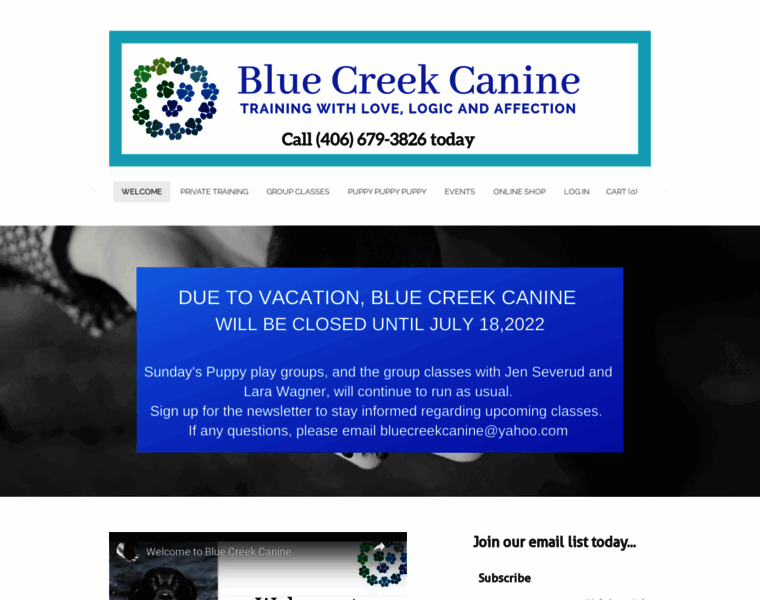 Bluecreekcanine.com thumbnail