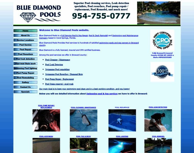 Bluediamondpools.com thumbnail