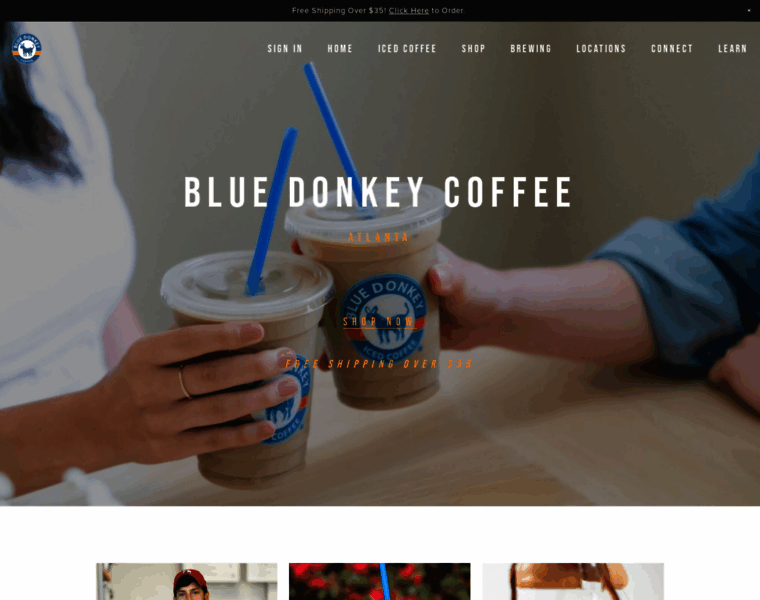 Bluedonkeycoffee.com thumbnail