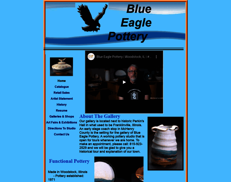 Blueeaglepottery.com thumbnail