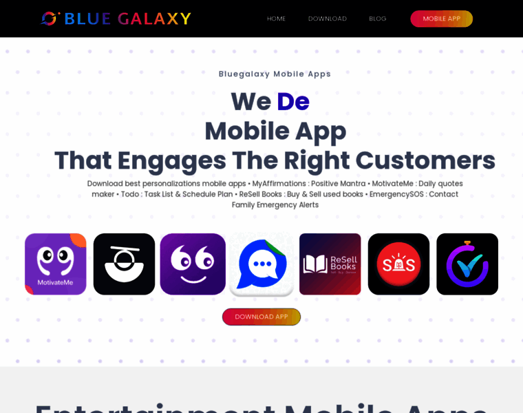 Bluegalaxymobileapps.com thumbnail