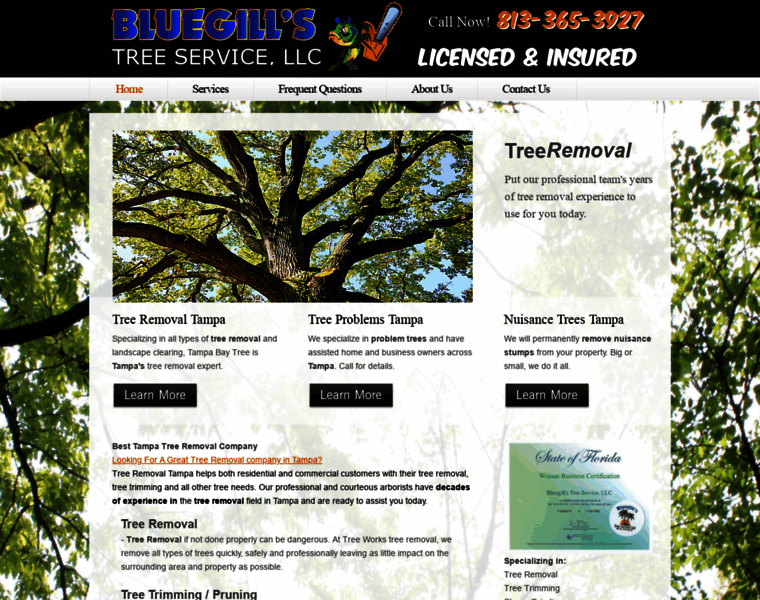 Bluegilltreeservice.com thumbnail