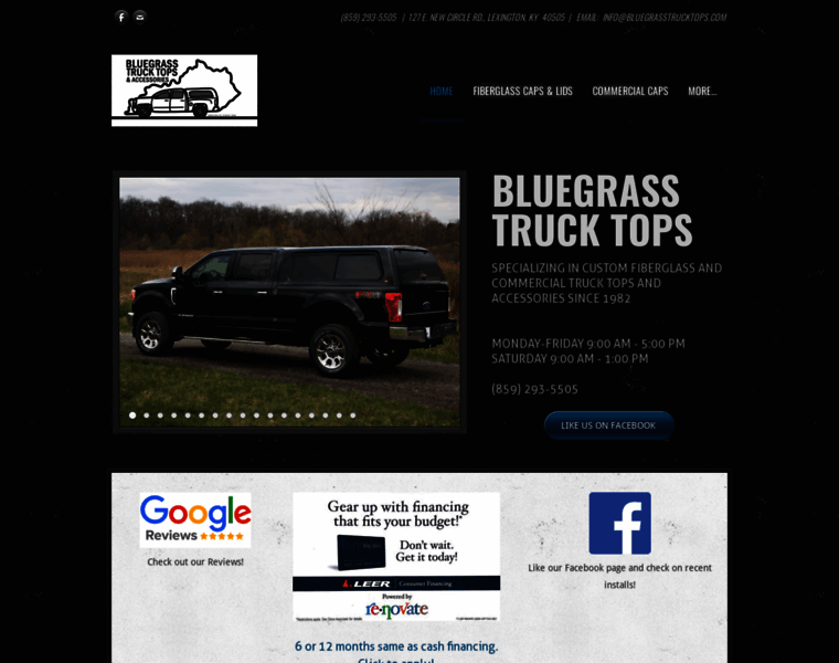 Bluegrasstrucktops.com thumbnail
