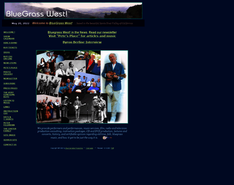 Bluegrasswest.com thumbnail