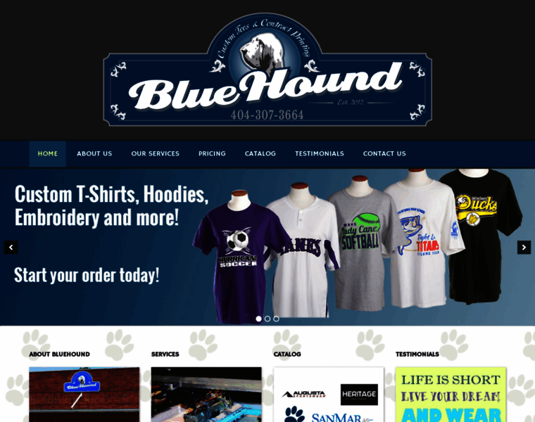 Bluehoundprinting.com thumbnail
