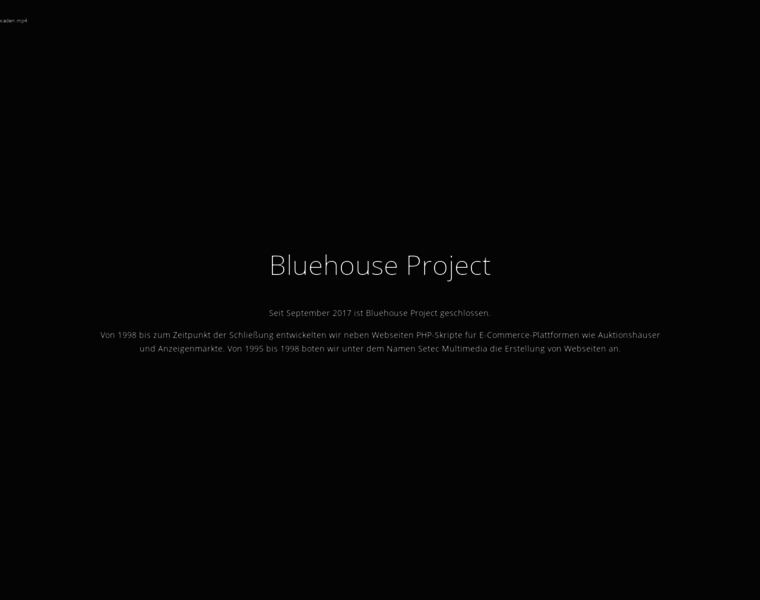 Bluehouse-project.de thumbnail