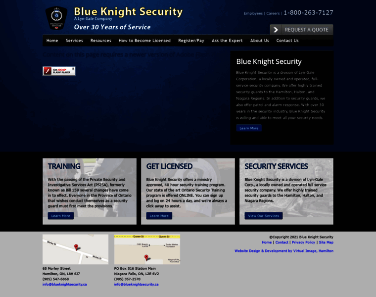Blueknightsecurity.ca thumbnail