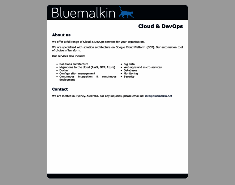 Bluemalkin.net thumbnail