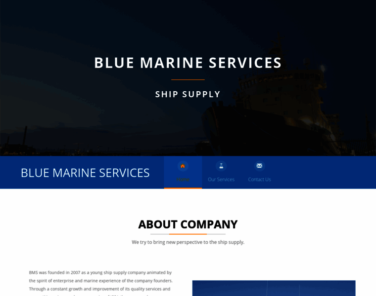 Bluemarine-services.com thumbnail