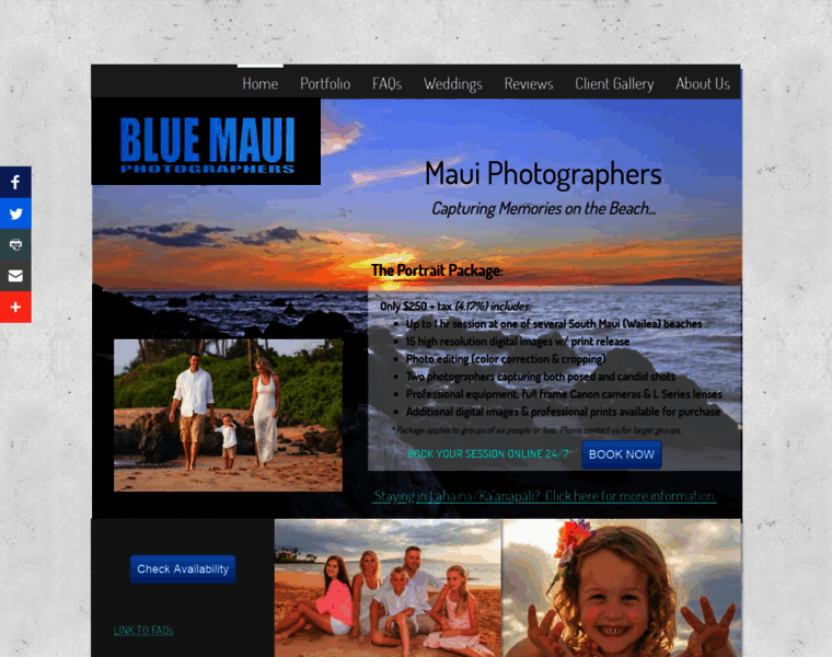 Bluemauiphotographers.com thumbnail