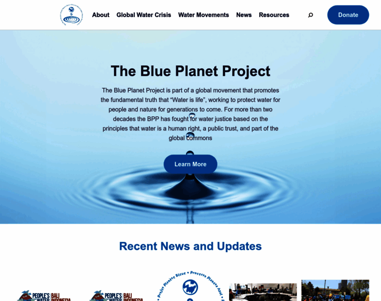 Blueplanetproject.net thumbnail