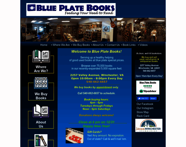 Blueplatebooks.com thumbnail