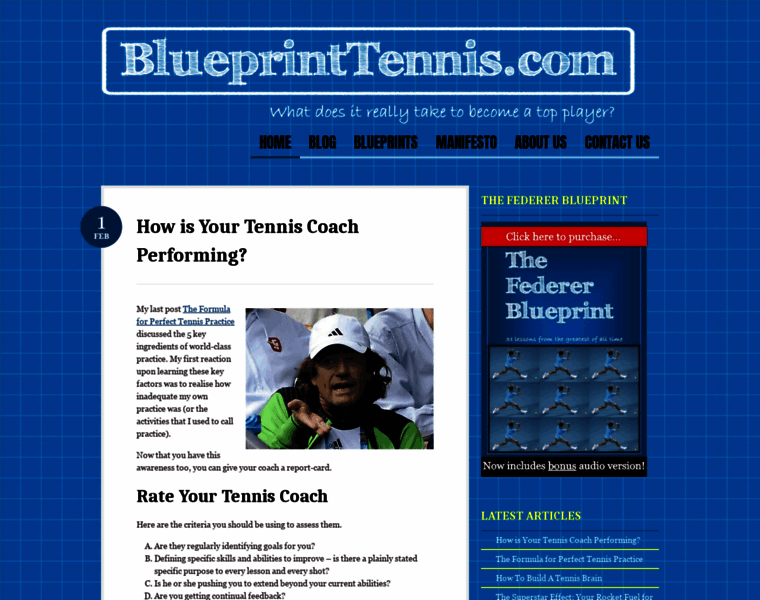Blueprinttennis.com thumbnail
