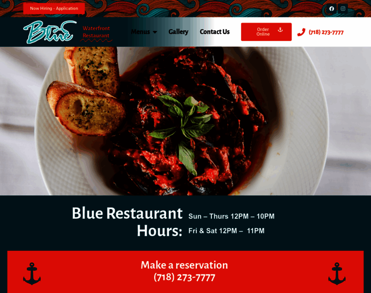 Bluerestaurantnyc.com thumbnail