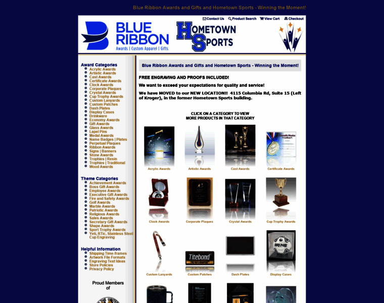 Blueribbonawardsandgifts.com thumbnail