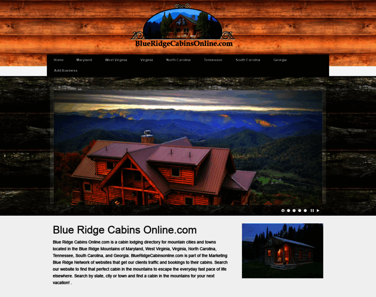 Blueridgecabinsonline.com thumbnail